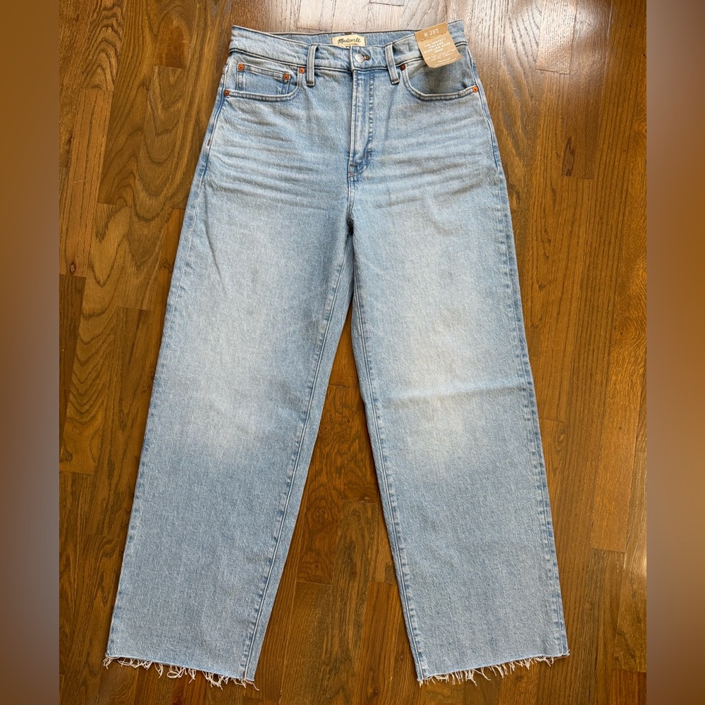 NWT Madewell Perfect Vintage Wide-leg Crop Jeans size 28 tall